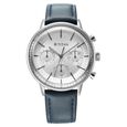 Titan Light Leathers Quartz Multifunction Blue Dial Stainless Steel Strap Watch for Men
