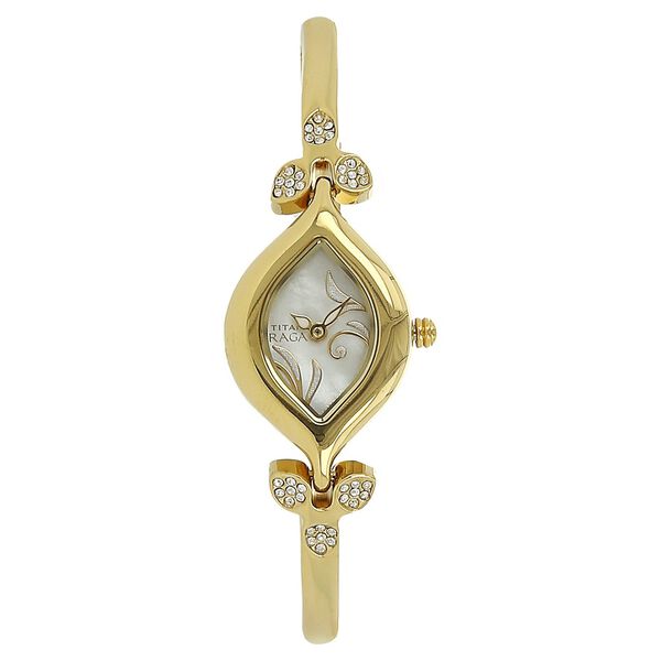 Titan Quartz Analog Silver Dial Metal Strap Watch for Women - image number 0