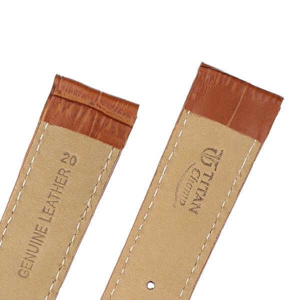 20 mm Tan Genuine Leather Straps for Men - image number 4