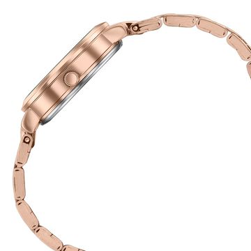 Sonata Jashn Quartz Analog Pink Mother Of Pearl Dial Rose Gold Metal Strap Watch For Women