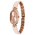 Vyb Diva By Fastrack Quartz Analog Pink Dial Rose Gold Metal With Enamel Fill Strap Watch For Girls - image number 2