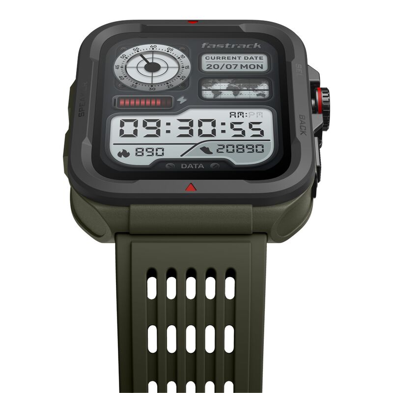 Fastrack Active with 1.83" UltraVU HD Display and Functional Crown Rugged Smartwatch with SingleSync BT Calling - image number 2