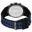 Ducati Quartz Chronograph Blue Dial Black Silicone Strap Watch For Men - image number 2