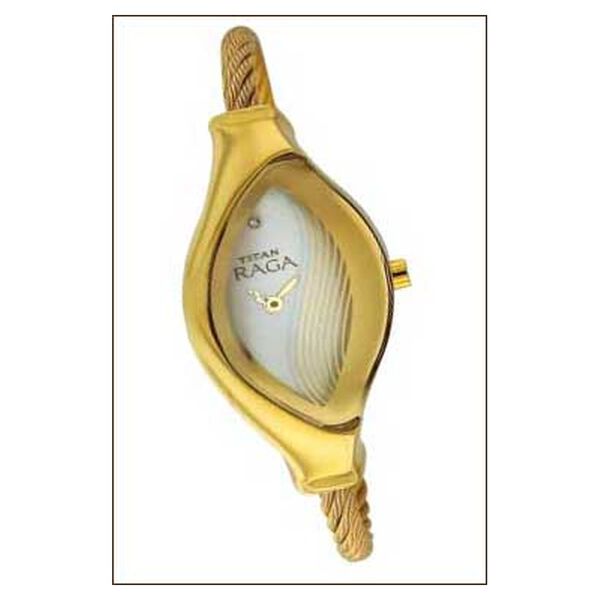 Titan Quartz Analog White Dial Watch for Women - image number 0