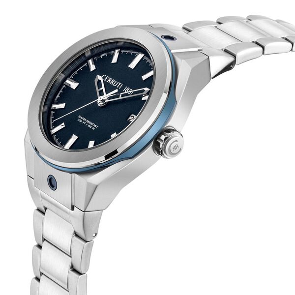 Cerruti 1881 Blue Dial Stainless Steel Strap Watch for Men - image number 4