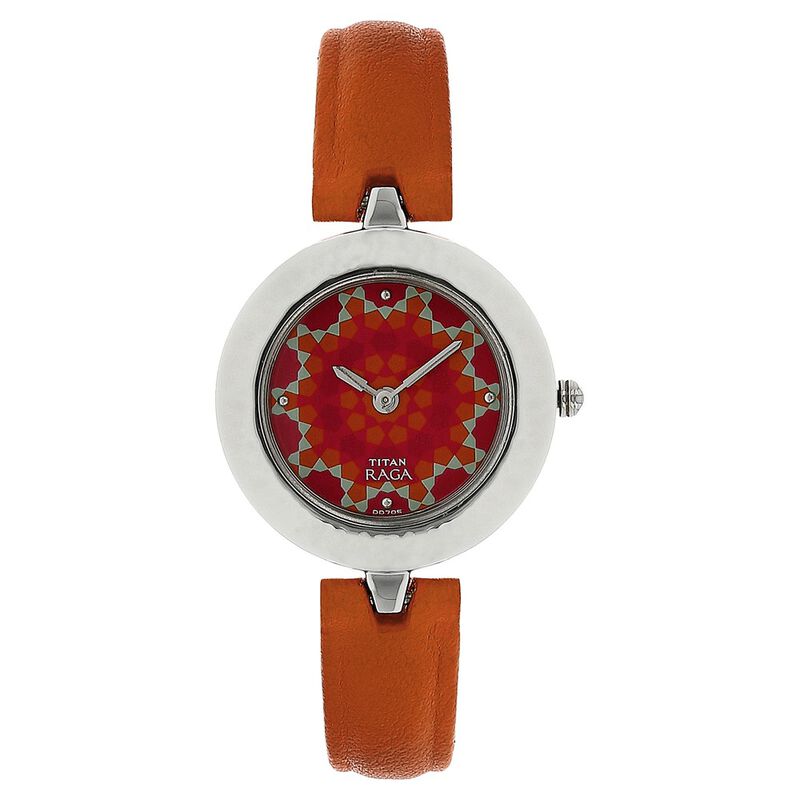 Titan Raga Multicolour Dial Analog Leather Strap watch for Women - image number 0