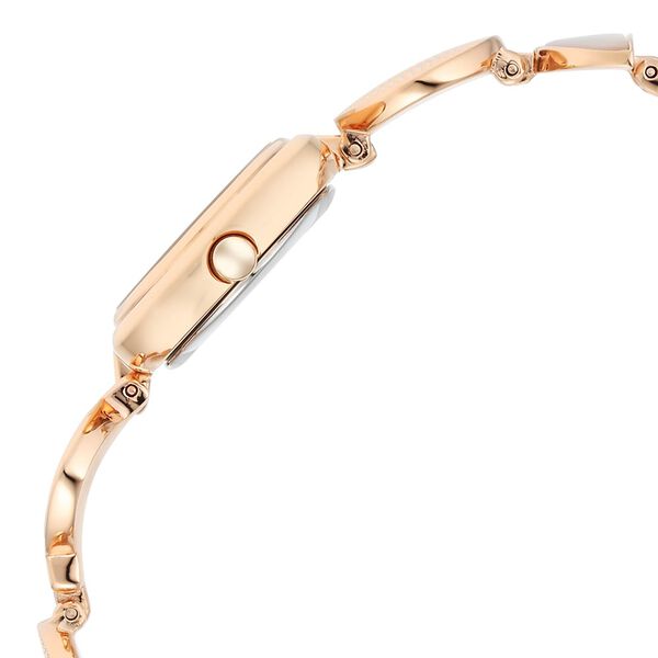 Titan Raga Power Pearls Quartz Analog Mother of Pearl Dial Rose Gold Metal Strap Rectangular Shaped Watch For Women - image number 5