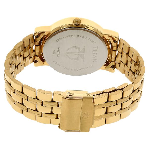Titan Quartz Analog with Date Silver Dial Stainless Steel Strap Watch for Men - image number 3