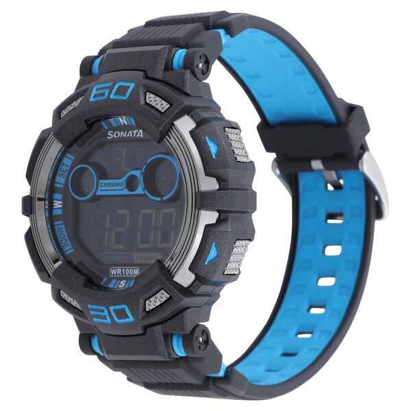 SF Digital Dial Plastic Strap Watch for Men - image number 1
