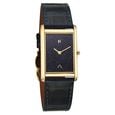 Titan Nebula Amer Stone 18 KT Gold Quartz Analog Aventurine Dial Blue Leather Strap Watch For Men - image number 1