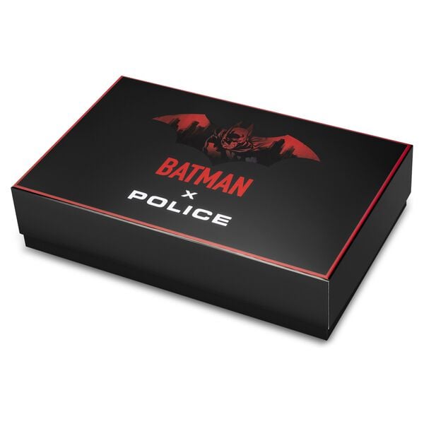 Police Batman Multifunction Black Dial Black Silicone Strap Watch For Men - image number 8