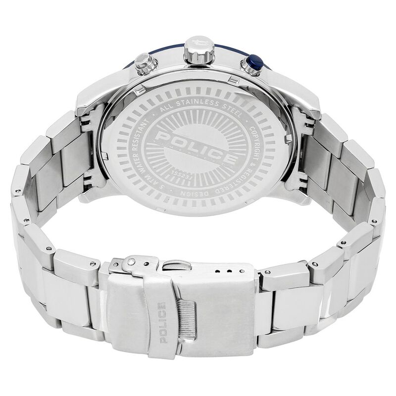 Police Quartz Multifunction Blue Dial Stainless Steel Strap Watch for Men - image number 4