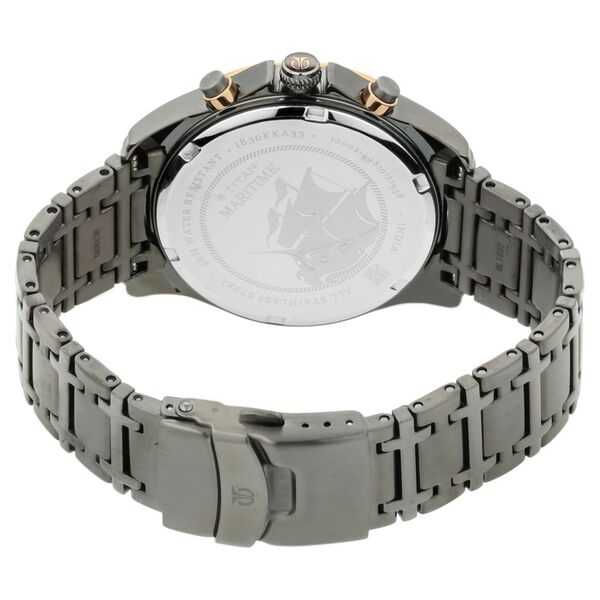Titan Maritime Anthracite Chronograph Stainless Steel Strap watch for Men - image number 4
