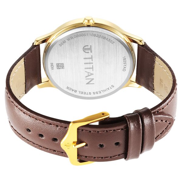 Titan Karishma Radiance Brown Dial Analog Leather Strap watch for Men - image number 5