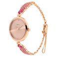 Titan Nebula Ashvi 18k Solid Pink Gold Analog with Diamond and Rubies Bracelet Watch for Women - image number 2