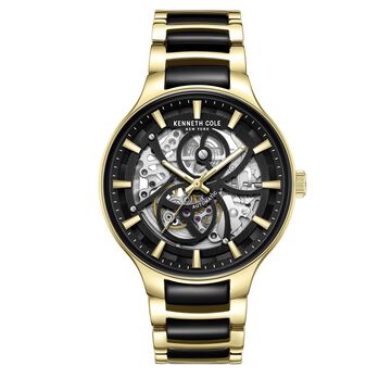 Kenneth Cole Automatic Black Dial Stainless Steel Strap Watch For Men