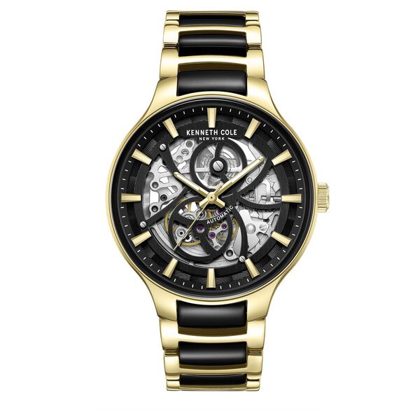 Kenneth Cole Automatic Black Dial Stainless Steel Strap Watch For Men - image number 0