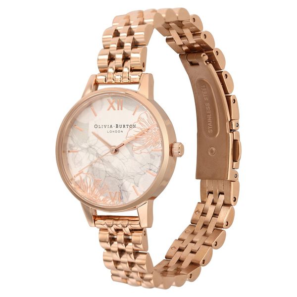 Olivia Burton Quartz Analog White Dial Stainless Steel Strap Watch for Women - image number 2
