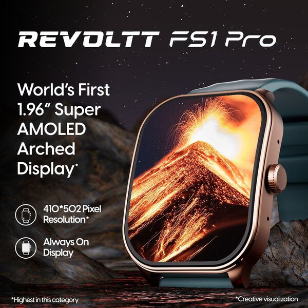 Fastrack Limitless FS2 Pro Smartwatch with 4.97cm Super AMOLED Arched Display, Functional Crown, Resolution of 410X502 - image number 1