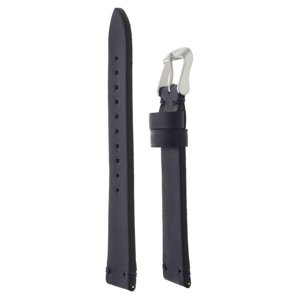 22 mm Blue Genuine Leather Strap for Men - image number 2