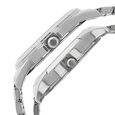 Titan Quartz Analog with Day and Date Silver Dial Stainless Steel Strap Watch for Couple - image number 2
