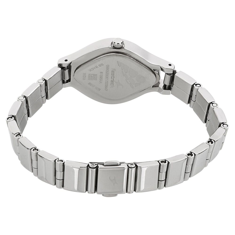 Buy Online Fastrack Quartz Analog Black Dial Stainless Steel Strap