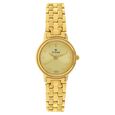 Titan Quartz Analog Golden Dial Stainless Steel Strap Watch for Women - image number 0