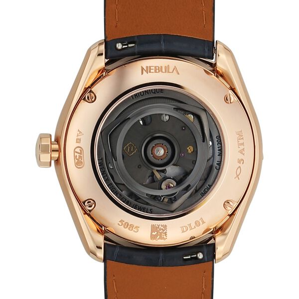 Titan Nebula Genesis 18 KT Gold Automatic Bicolour Dial Leather Strap Watch For Men - image number 6