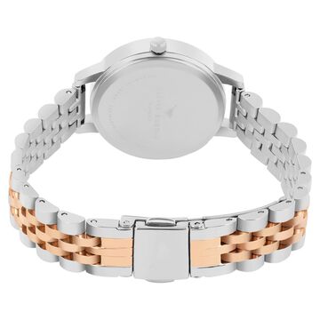 Olivia Burton Quartz Analog Mother of Pearl Dial Stainless Steel Strap Watch for Women