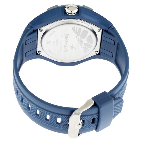 Fastrack Trendies Quartz Analog Black Dial Silicone Strap Watch for Guys - image number 5