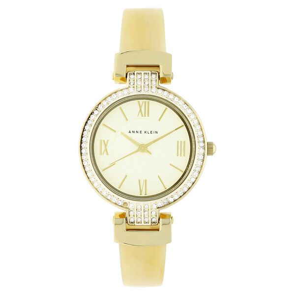 Anne Klein Quartz Analog Champagne Dial Metal Strap Watch for Women - image number 0
