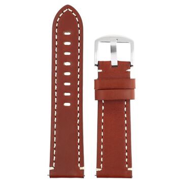 24 mm Tan Genuine Leather Straps for Men