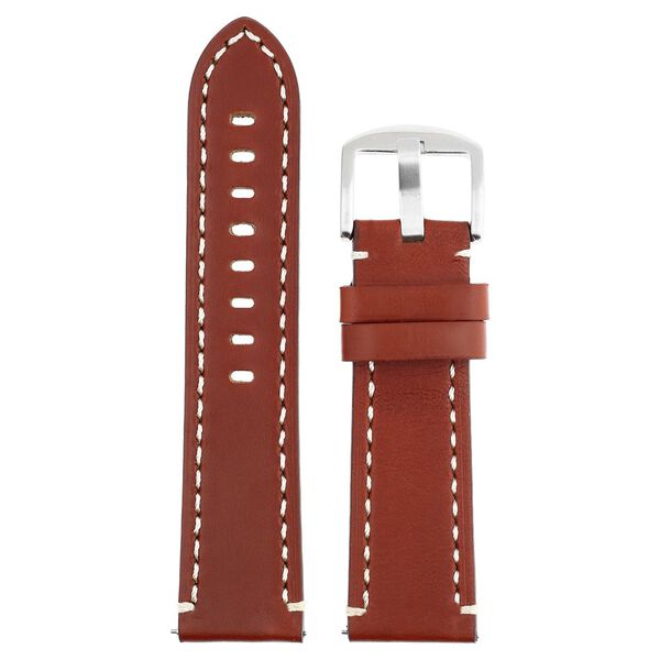 24 mm Tan Genuine Leather Straps for Men - image number 0