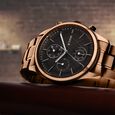 Titan Neo Splash Quartz Multifunction Black Dial Stainless Steel Strap Watch for Men - image number 0