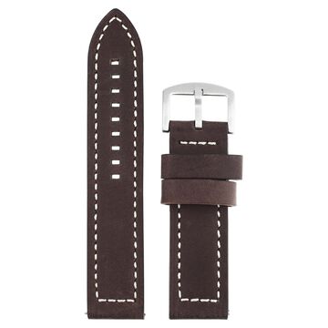 24 mm Brown Genuine Leather Straps for Men