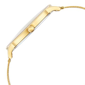 Titan Nebula Lustre Analog 18k Full Gold Milanese Strap Watch for Men