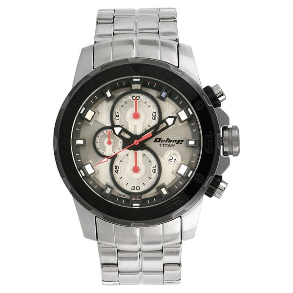 Titan Octane Octane White Dial Chrono Stainless Steel watch for Men - image number 0