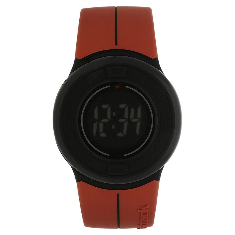 Fastrack Digital Black Dial Plastic Strap Watch for Girls