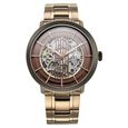 Titan Quartet Brown Dial Automatic Stainless Steel Strap Watch for Men - image number 1