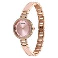 Sonata Aura Quartz Analog Pink Dial Rose Gold Stainless Steel Strap Watch For Women - image number 1