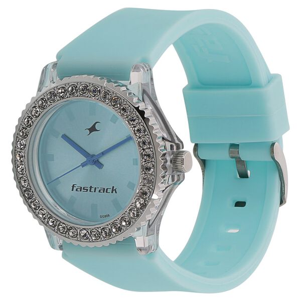 Fastrack Quartz Analog Blue Dial Plastic Strap Watch for Girls - image number 1