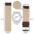 24 mm Brown Genuine Leather Straps for Men - image number 1