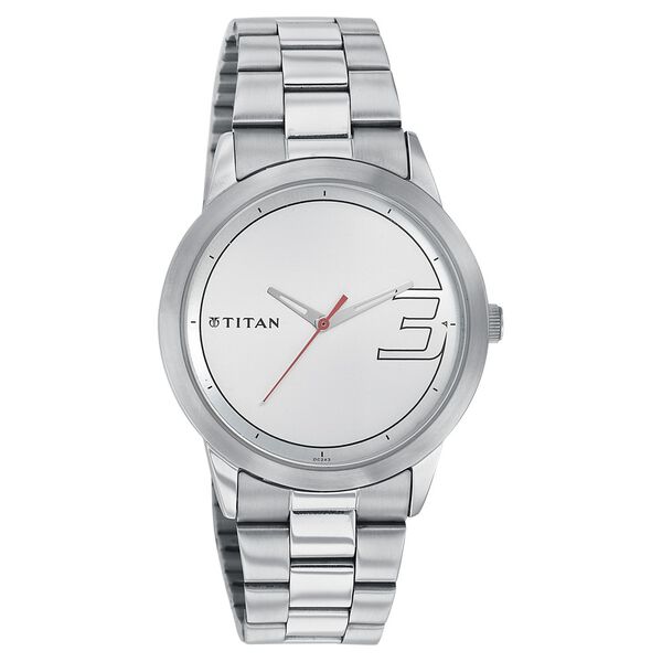 Titan Quartz Analog Silver Dial Watch for Men - image number 0