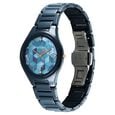 Edge Tessel Quartz Analog Blue Dial Blue Ceramic Strap Watch For Women - image number 2