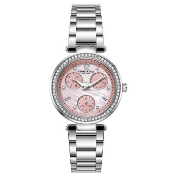Kenneth Cole Quartz Multifunction Mother of Pearl Dial Stainless Steel Strap Watch for Women