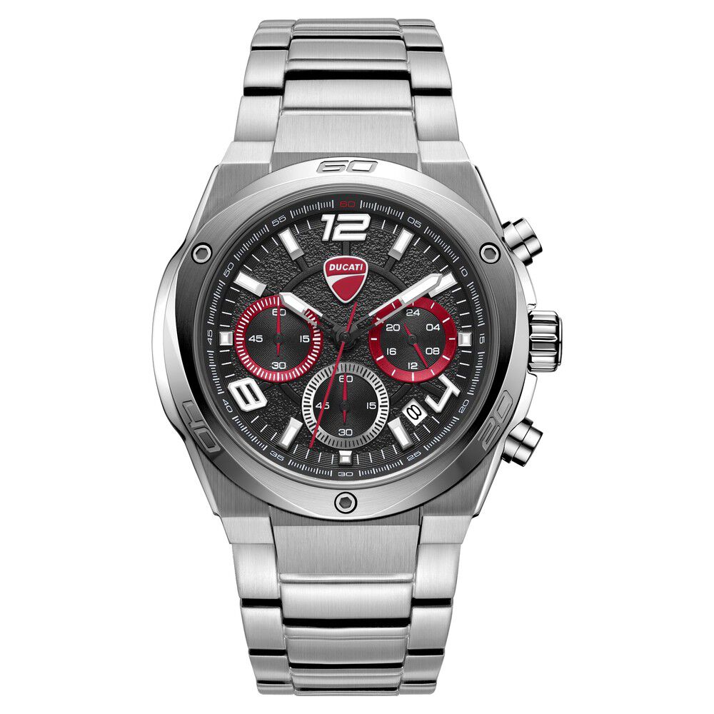 Ducati Quartz Chronograph Black Dial Silver Stainless Steel Strap Watch For Men-picture-39