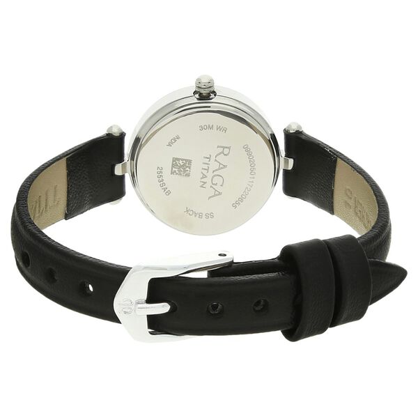 Titan Raga Silver Dial Analog Leather Strap watch for Women - image number 3