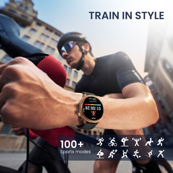 Fastrack Revoltt FR3 Pro Smartwatch with 1.43" AMOLED Display Dynamic 60Hz Refresh HRM SpO2 Sleep Functional Crown - image number 6