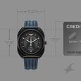 Fastrack Oceanyx Quartz Analog with Date Black Dial Blue Strap Watch For Guys - image number 3