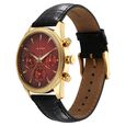 Titan Regalia Opulent Quartz Analog with Day and Date Red Dial Black Leather Strap Watch for Men - image number 2